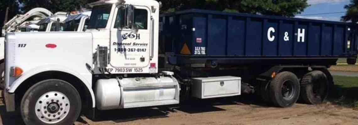 C & H Disposal Service, Inc. waste removal truck