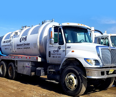 C & H Disposal Service, Inc. truck used for various septic services 