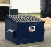 C & H Disposal Service, Inc. front loader dumpster